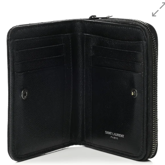 YSL Chevron monogram compact wallet - Picture 3 of 5